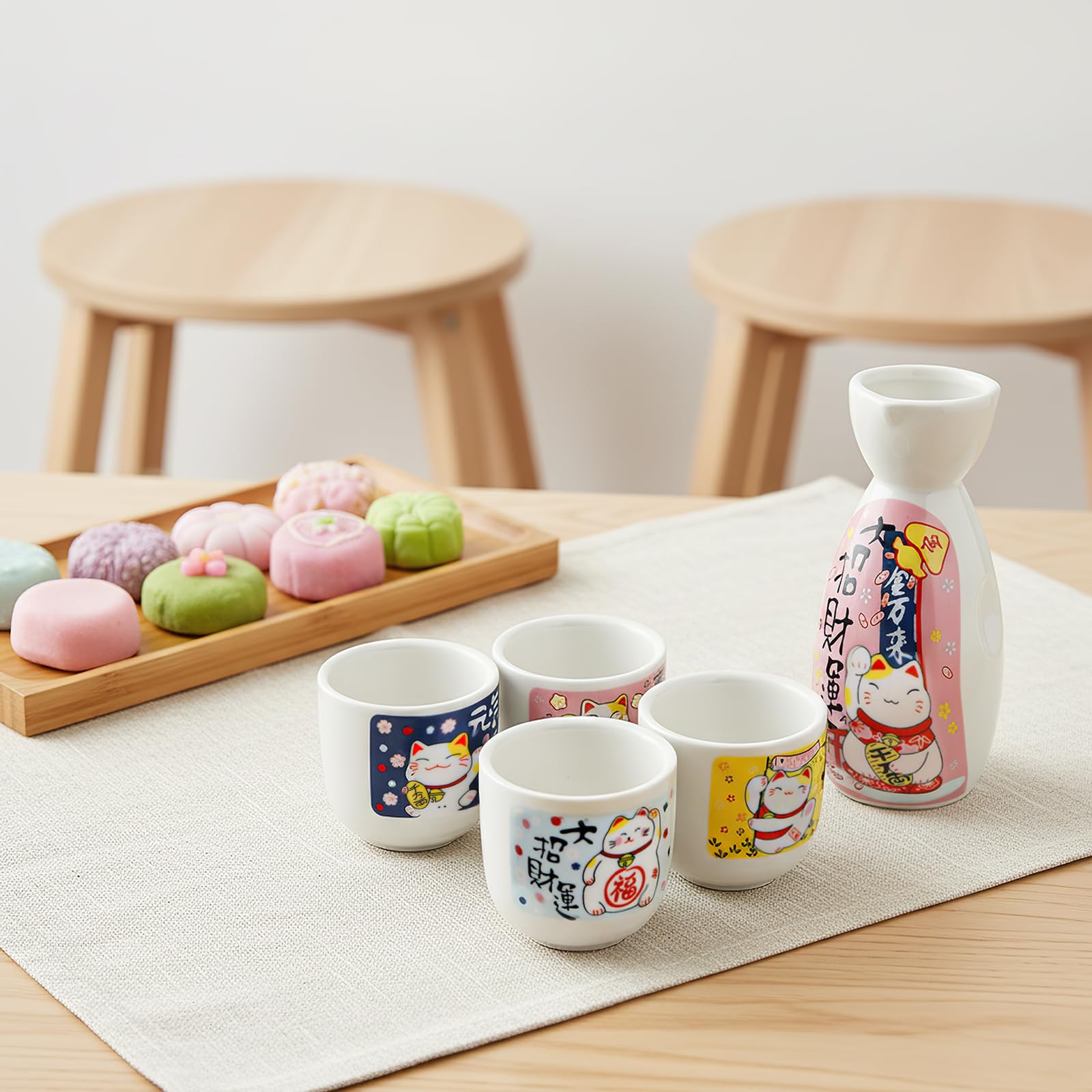Decoración para el hogar con el set de sake Goaste y su estilo japonés.