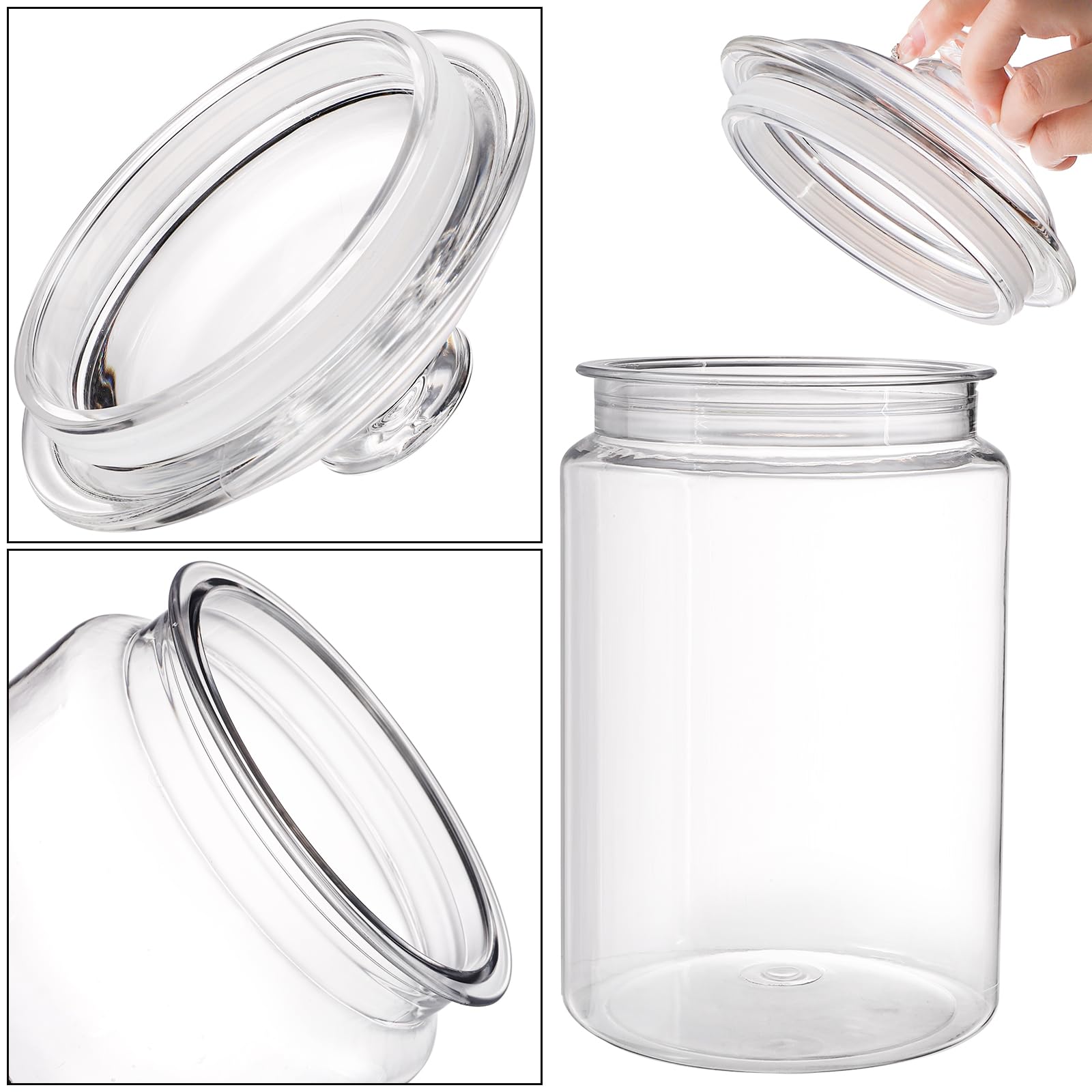 Goaste diseño transparente combina con la decoración del hogar y facilita elegir tentempiés.