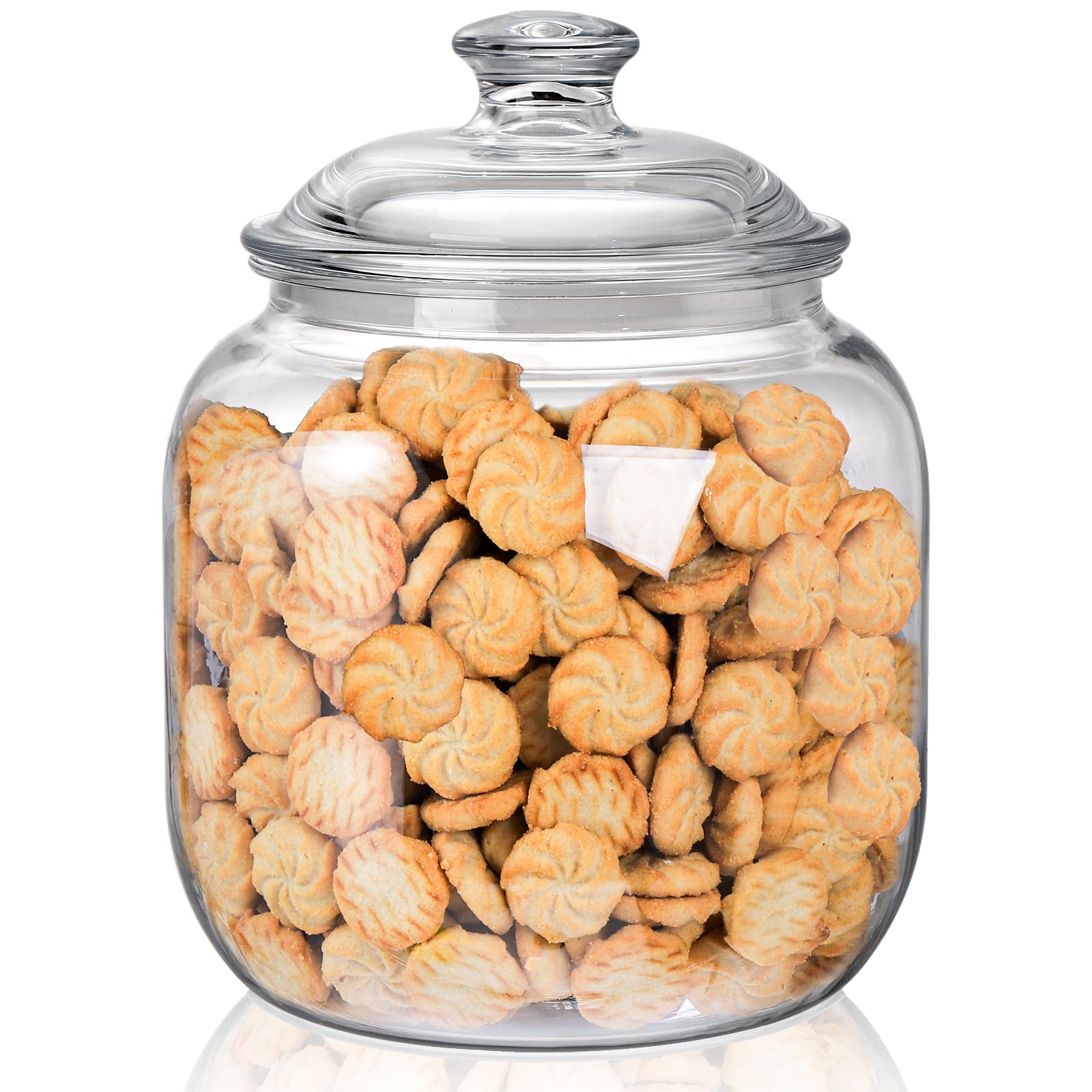 Goaste jar acrílica 135oz frente: diseño claro y gran capacidad para galletas.
