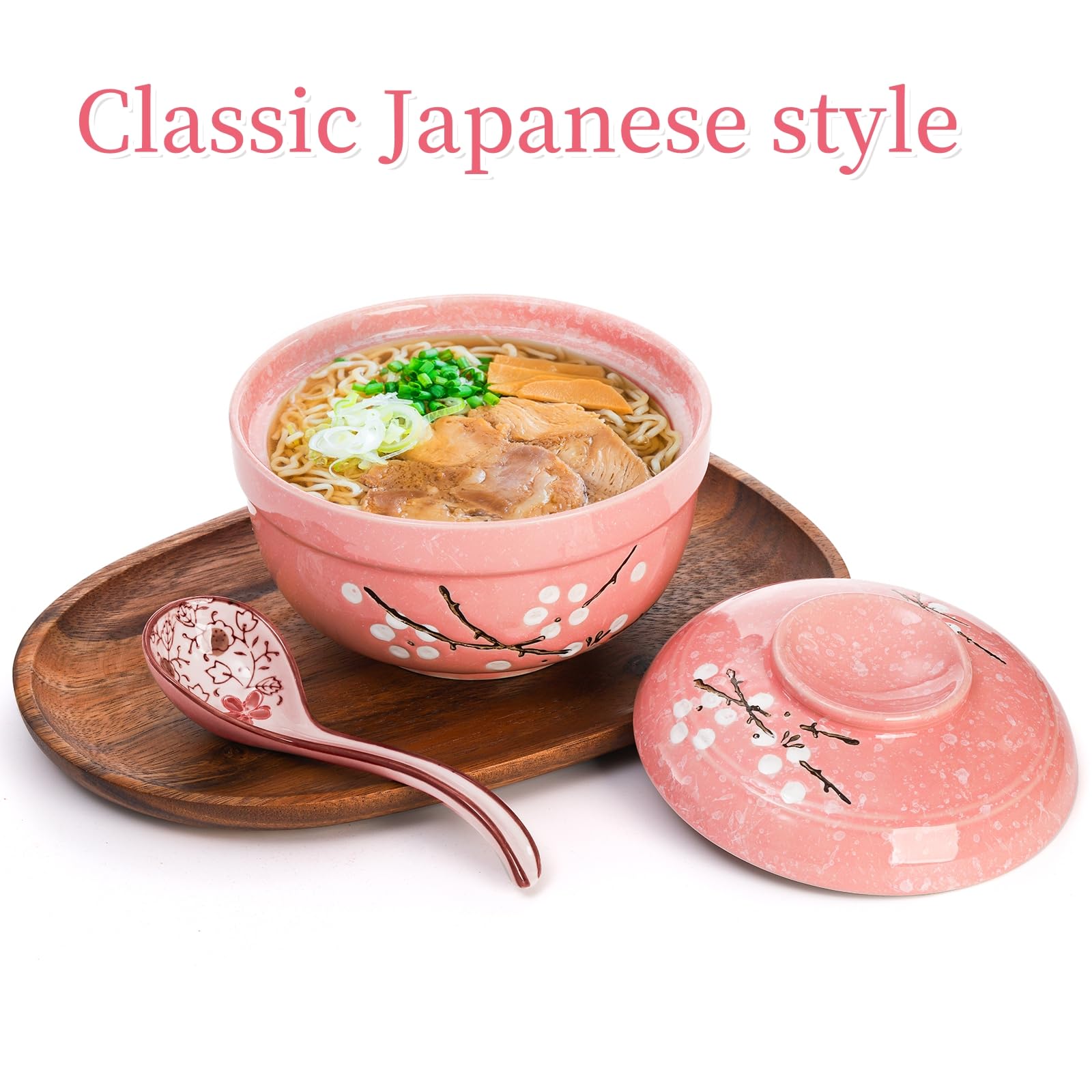 Goaste tazón ramen cerámica para uso diario de noodles.