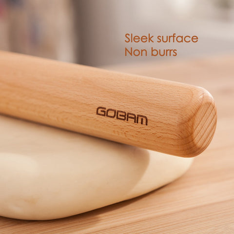 GOBAM rodillo ergonómico con agarre cómodo para masas.