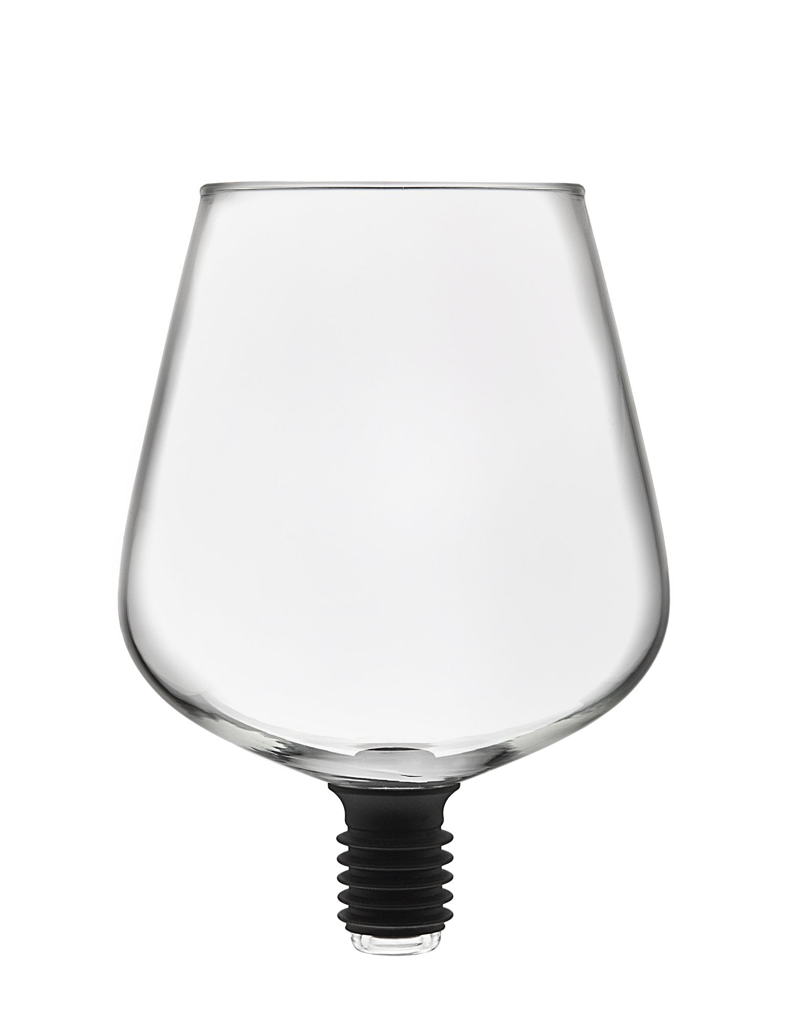 Godinger Chugmate, tapa para botella de vino, ideal para beber directo de la botella.