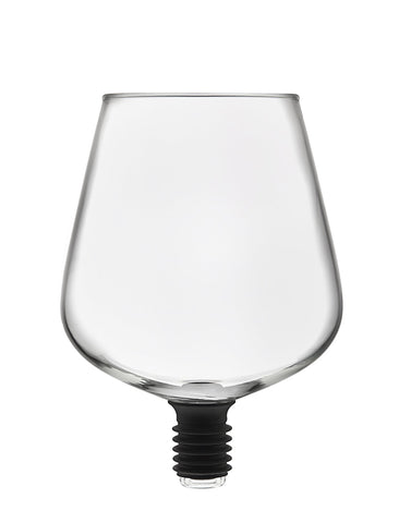 Godinger Chugmate, tapa para botella de vino, ideal para beber directo de la botella.