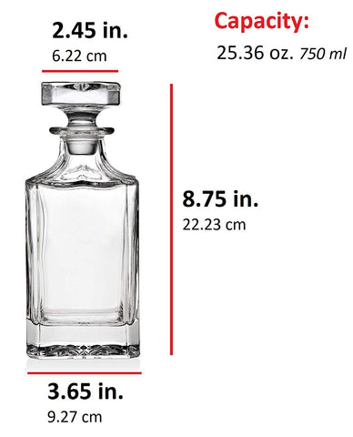 Godinger Clarion uso multipropósito vino jugos y más en una jarra de cristal