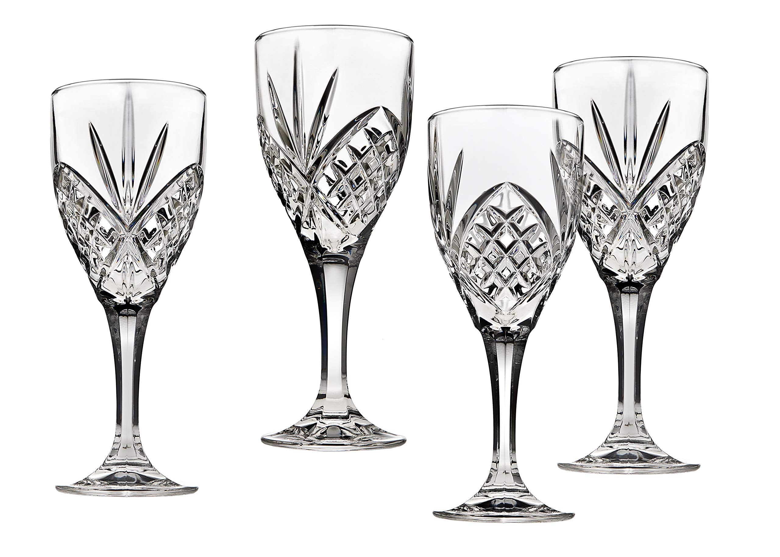 Detalle del cristal sin plomo de Godinger Dublin, copa de vino.