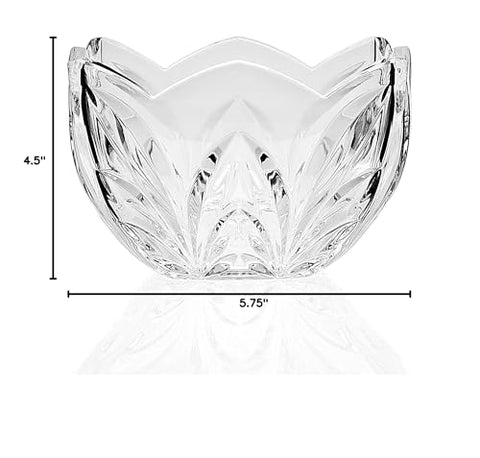 Godinger cuenco cuadrado de cristal Shannon para menta, perfecto como detalle decorativo festivo