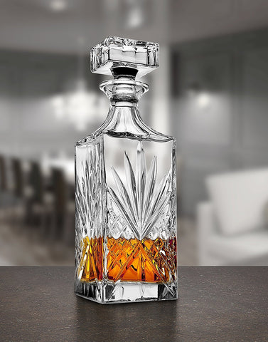 Godinger Dublin Decantador, capacidad 750 ml, perfecto para servir whisky.