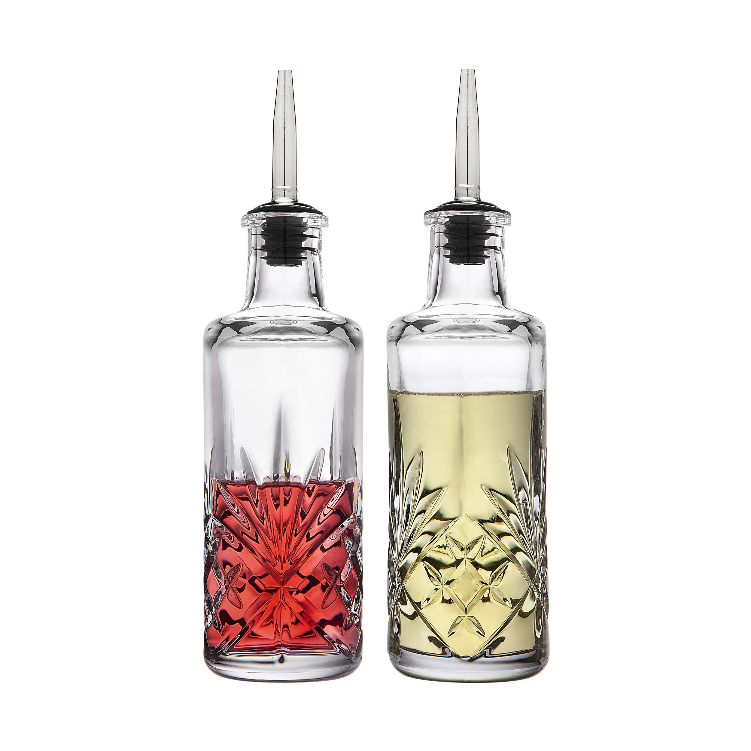 Godinger Dublin Cruet de cristal para aceite y vinagre, diseño elegante para la mesa.