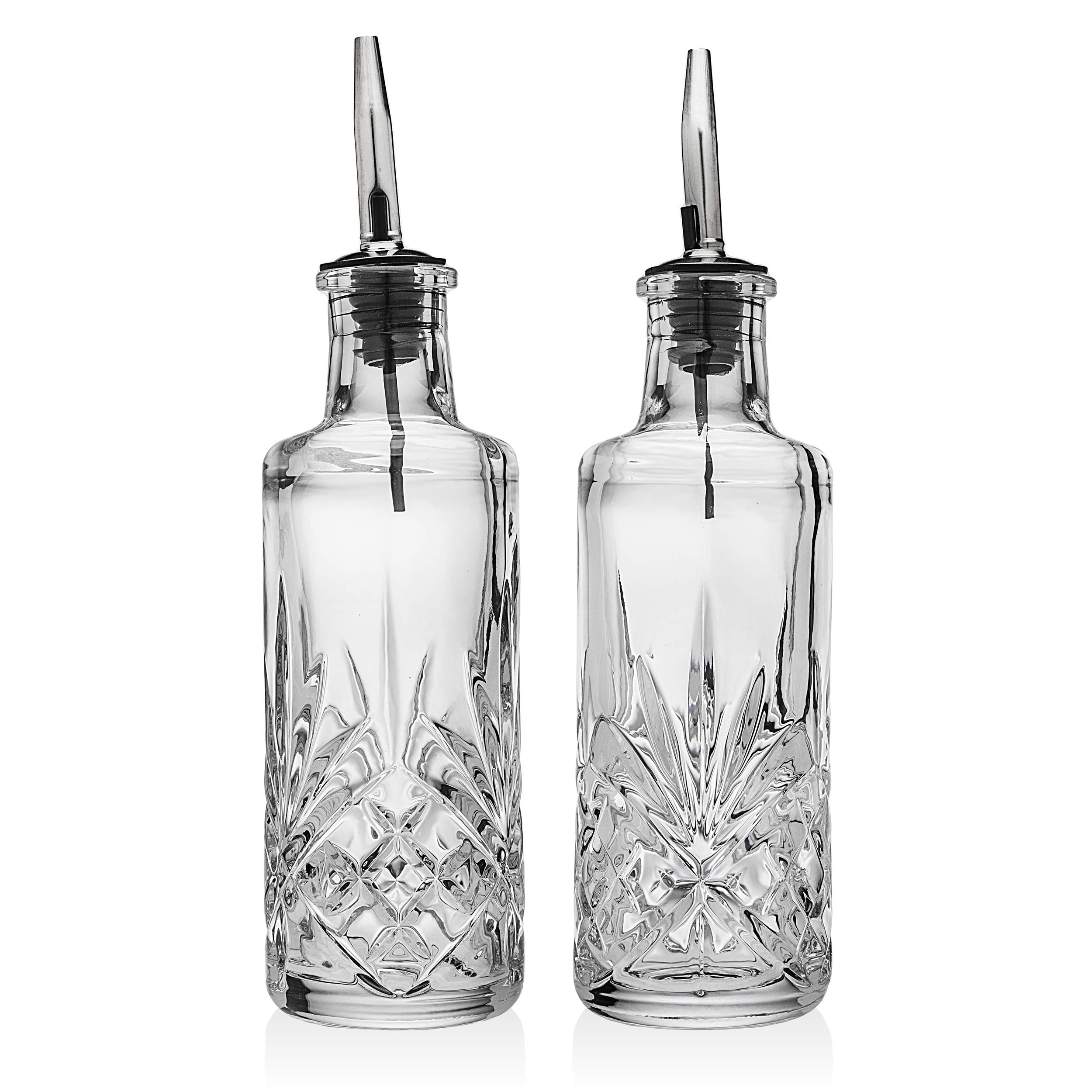 Godinger Dublin Cruet con vertidores limpios para un vertido suave.