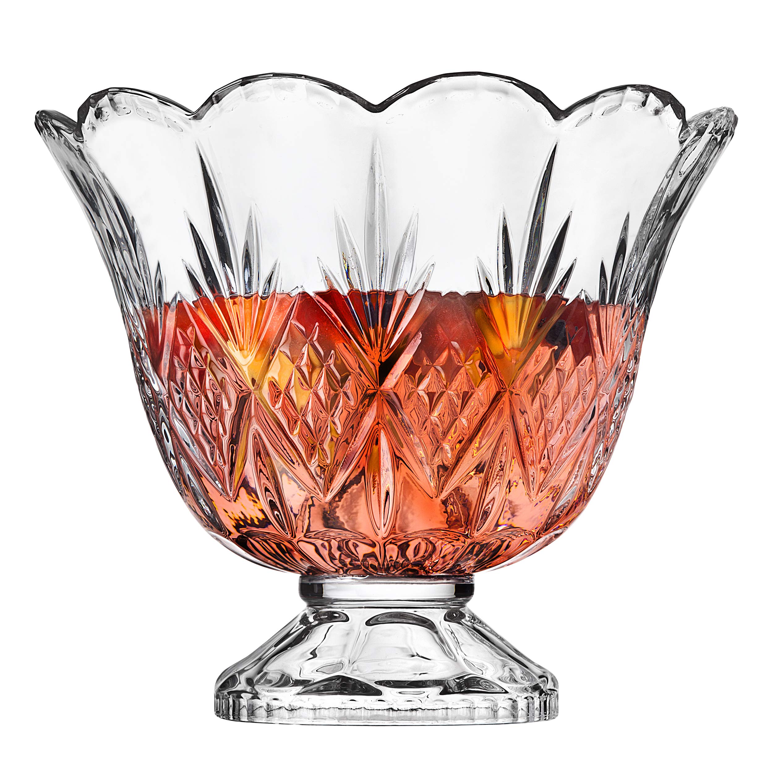 Detalles de diseño cristal Dublin de Godinger para una mesa refinada.