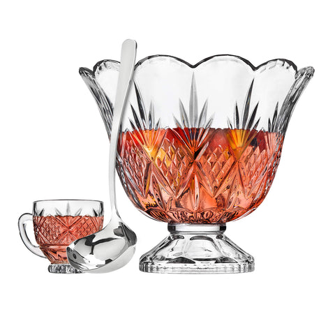 Godinger Dublin ponchera de cristal, opción elegante para reuniones y celebraciones.
