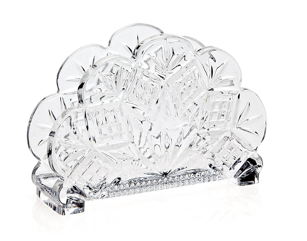 Godinger Dublin Crystal Portaservilletas, complemento elegante para mesas festivas.