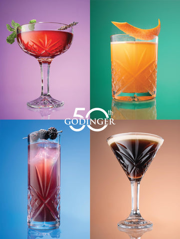 Godinger Dublin, vasos de cristal con diseño de corte, ideales para té helado y refrescos.