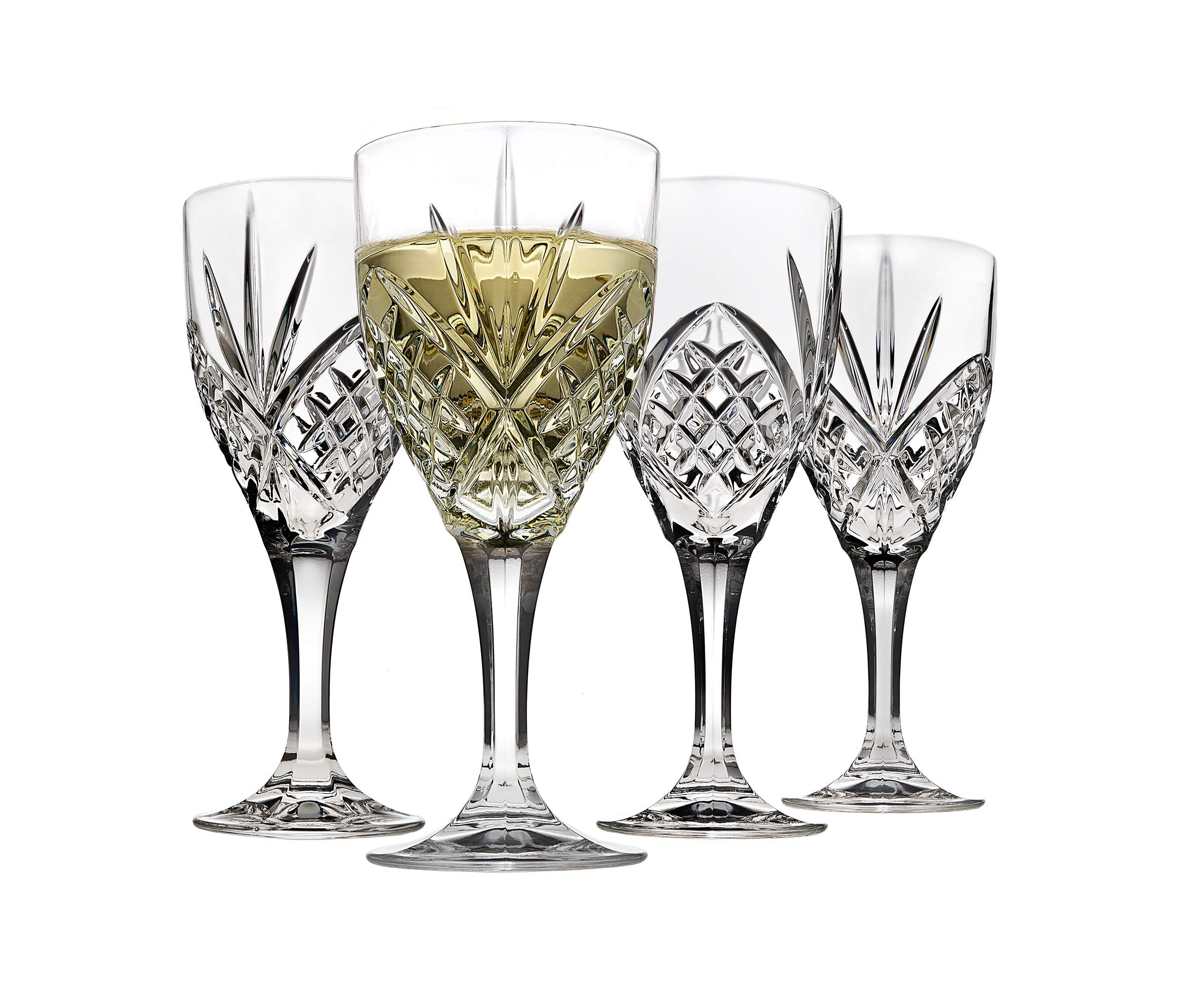 Vasos de vino Godinger Dublin, juego de 4, ideales para degustación de vino blanco