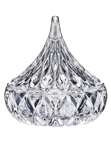 Godinger Hershey Candy Dish con tapa de cristal, ideal para exhibir dulces y decoración elegante.