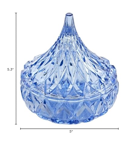 Godinger regalo en vidrio azul, elegante para amantes del chocolate.