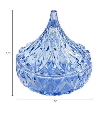 Godinger regalo en vidrio azul, elegante para amantes del chocolate.