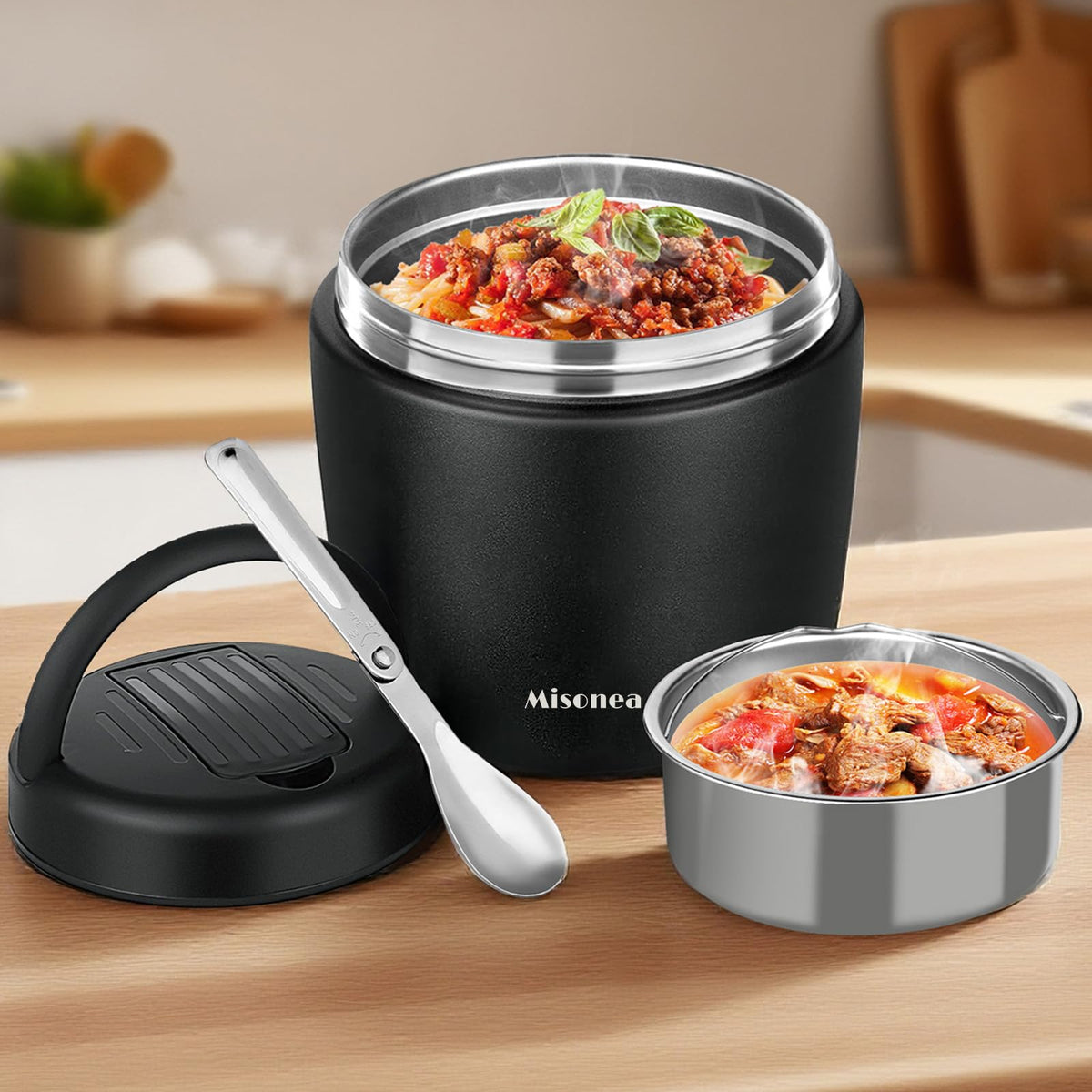 Godobo Thermo boca-ancha: mantiene la comida caliente por horas.