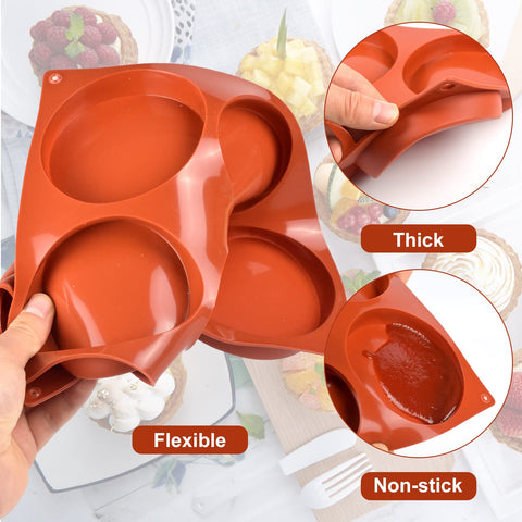 Goensjt molde silicona para pan de maíz 6 cavidades, útil para porciones.