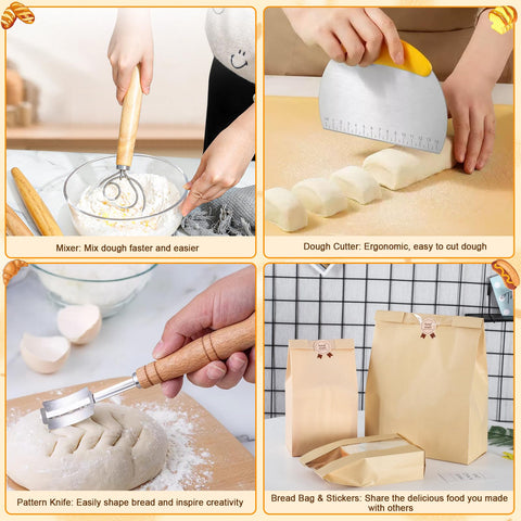 Goeveo raspador flexible para masa, facilita el manejo