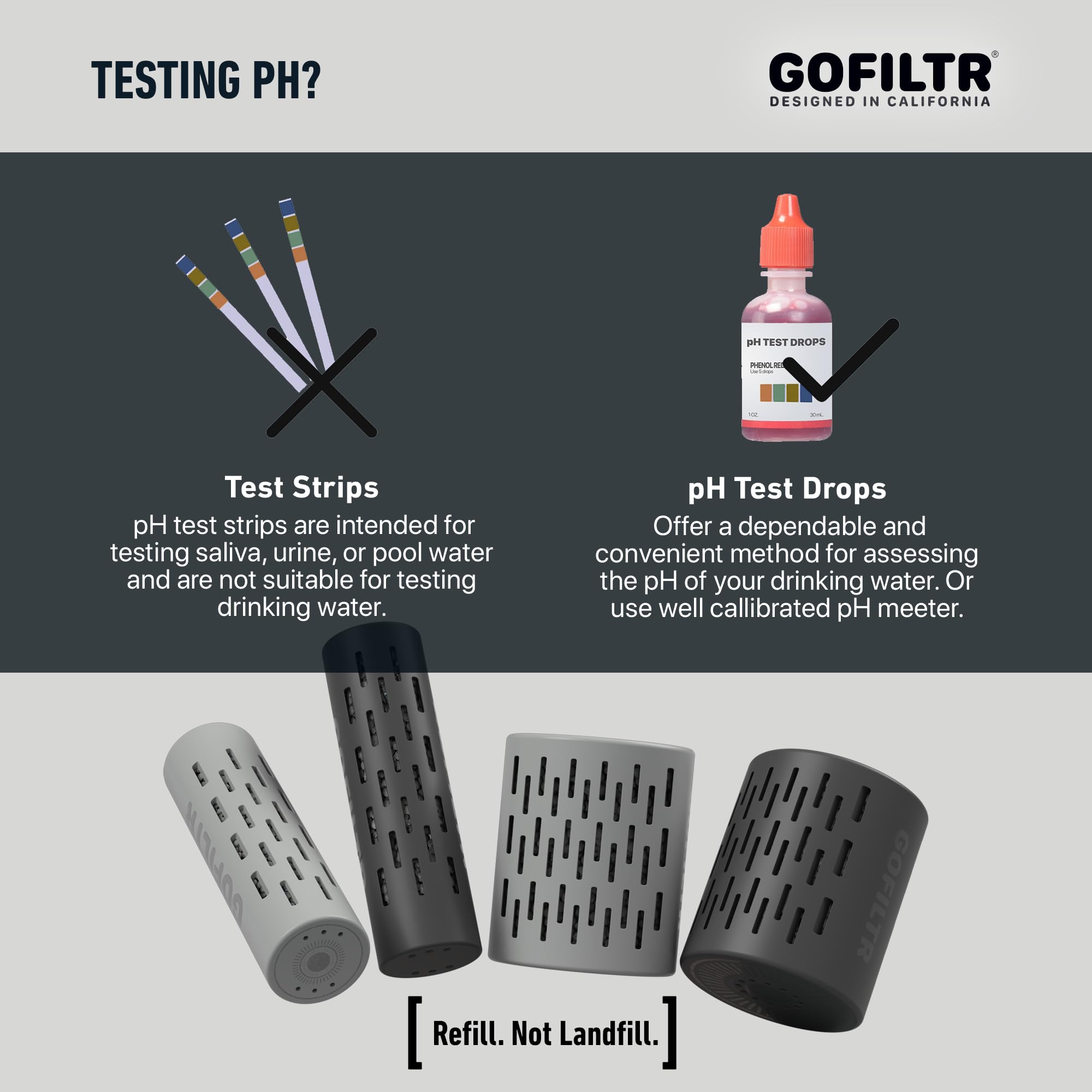 GOFILTR infusor 9.5 pH y electrolitos, ideal para salidas.