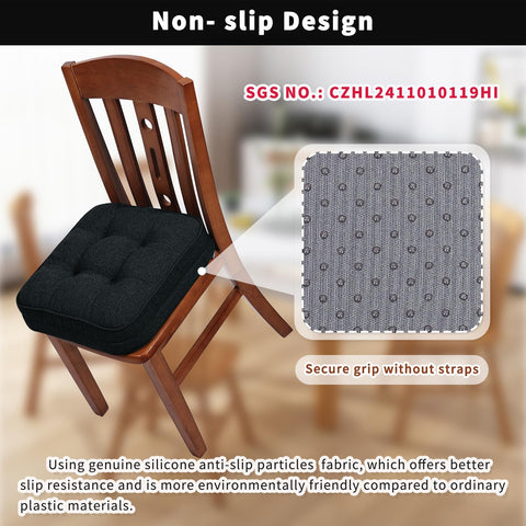 GOFORIT medidas 16x16 pulgadas, tamaño adecuado para sillas estándar.