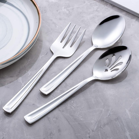 GoGeiLi juego de utensilios para servir, combina con cubertería existente.