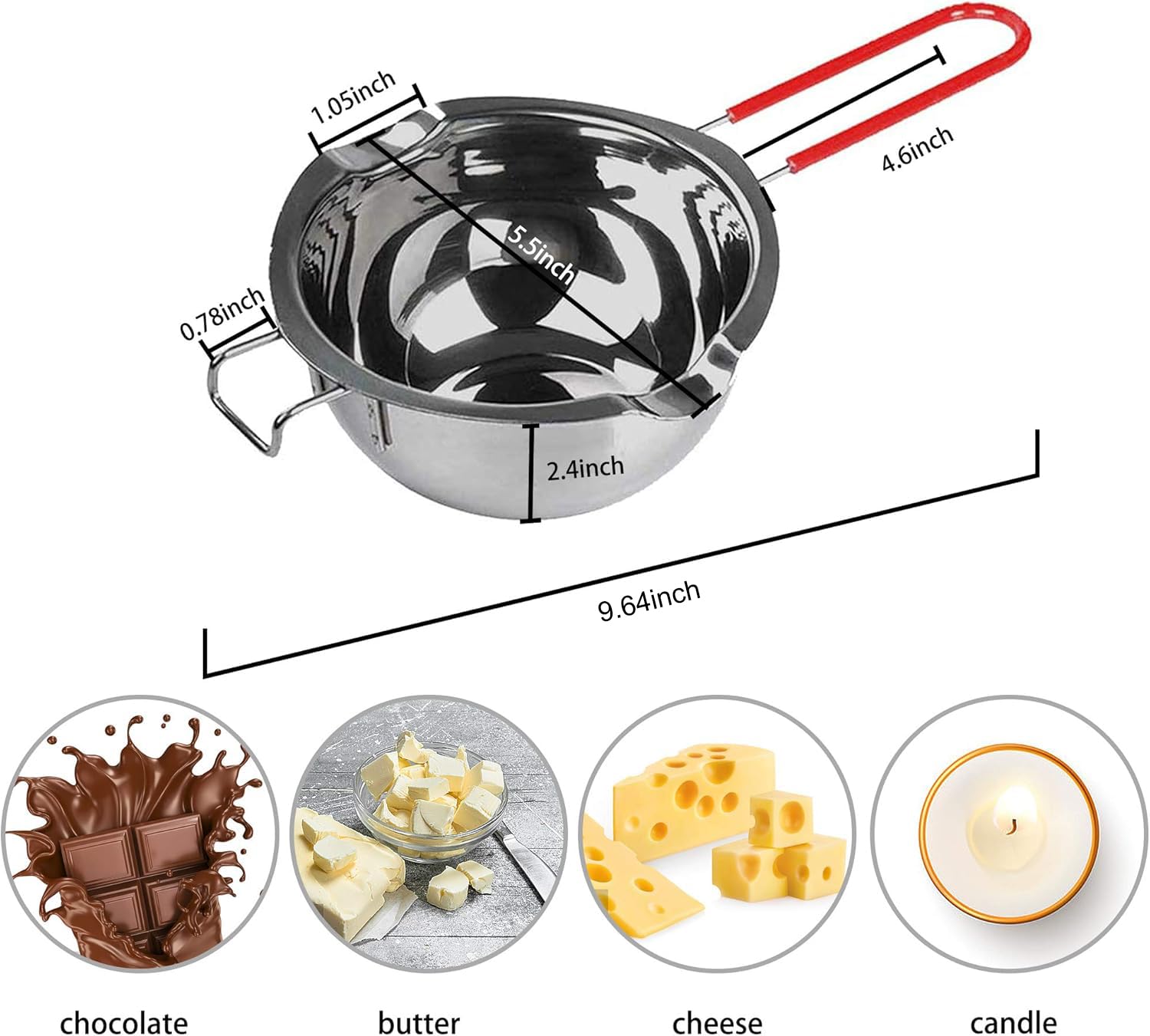 Goging derretir mantequilla y chocolate con textura suave.