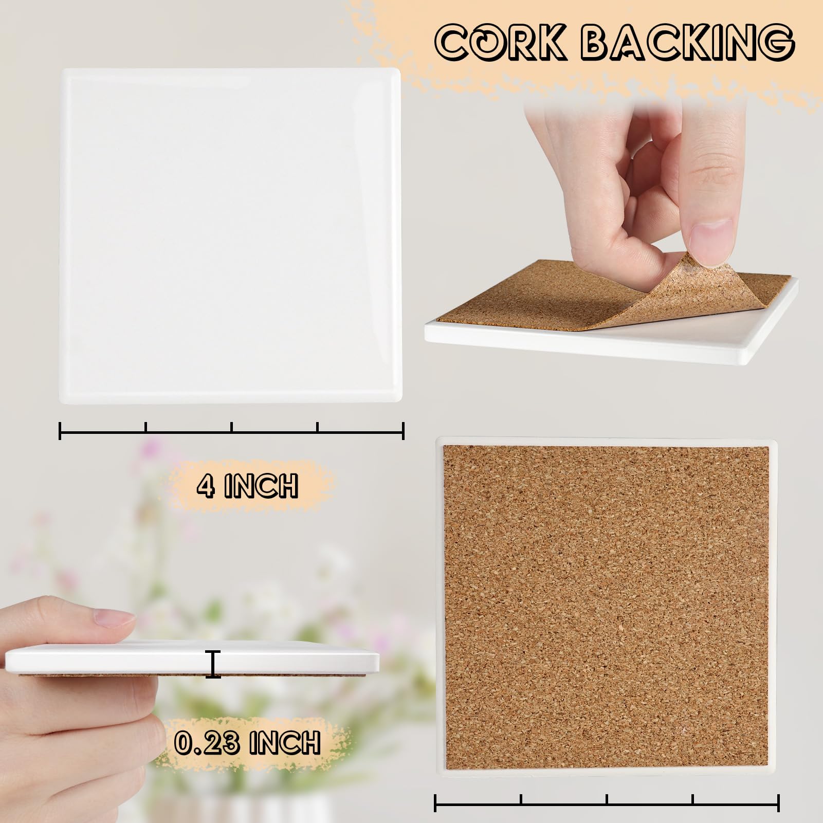 GOH DODD posavasos aptos para tinta de alcohol, efectos de color