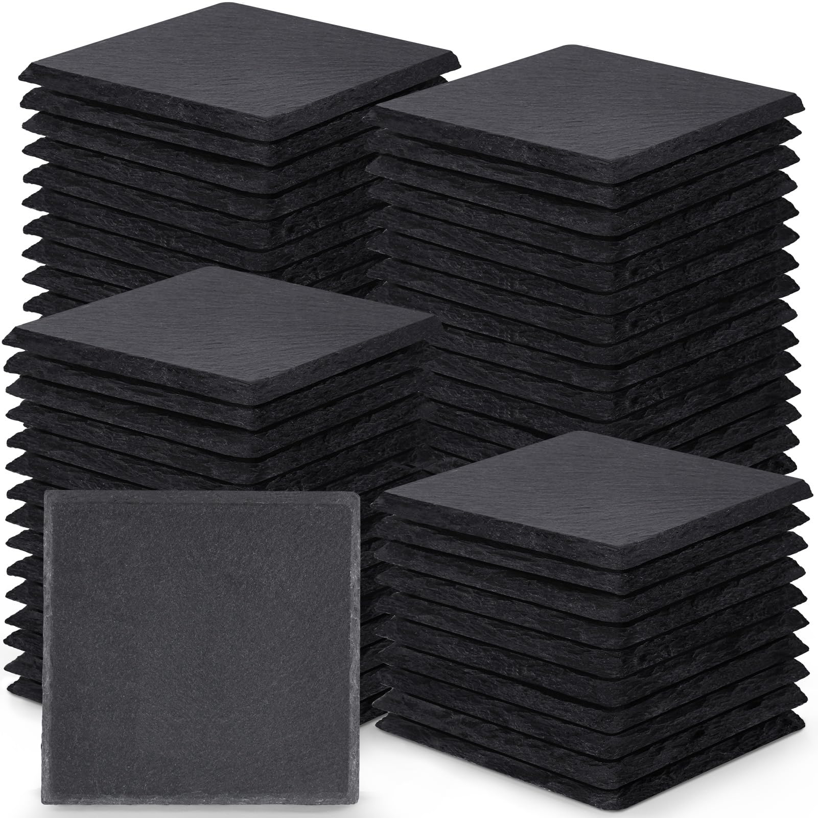 GOH DODD posavasos de pizarra 4 pulgadas, estilo moderno para la mesa
