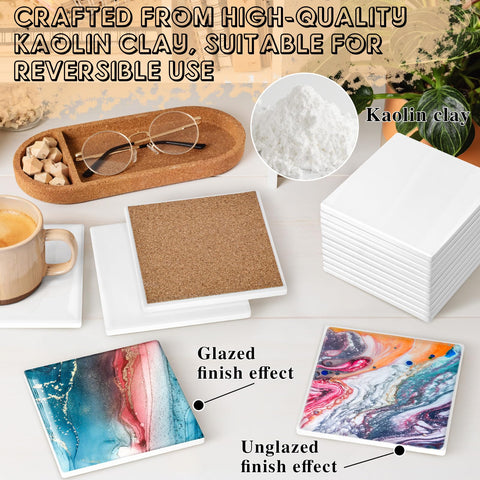 GOH DODD posavasos sublimación, superficie natural sin esmaltar para efectos únicos