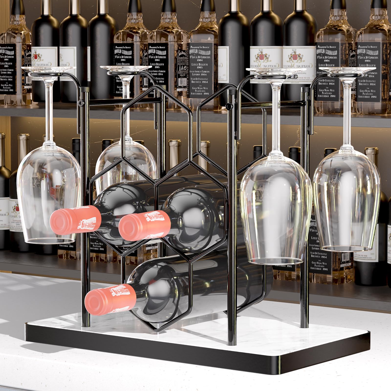 Goiiort diseño en panal de miel para fijar botellas con seguridad.