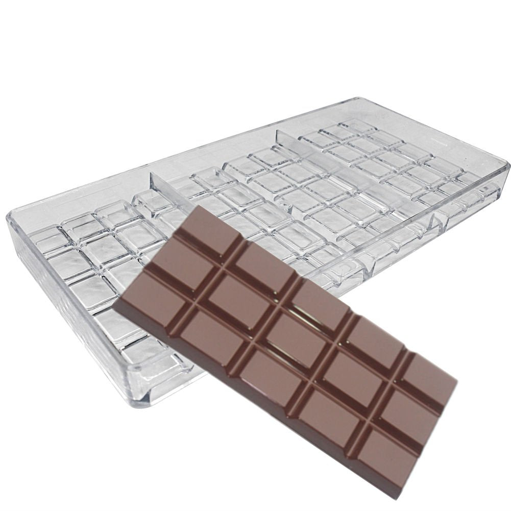 Molde Goldbaking para barra de chocolate 10-8x5-3, porciones de 60 g.