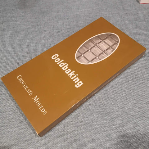 Goldbaking molde apto para congelador, conserva barras de chocolate.