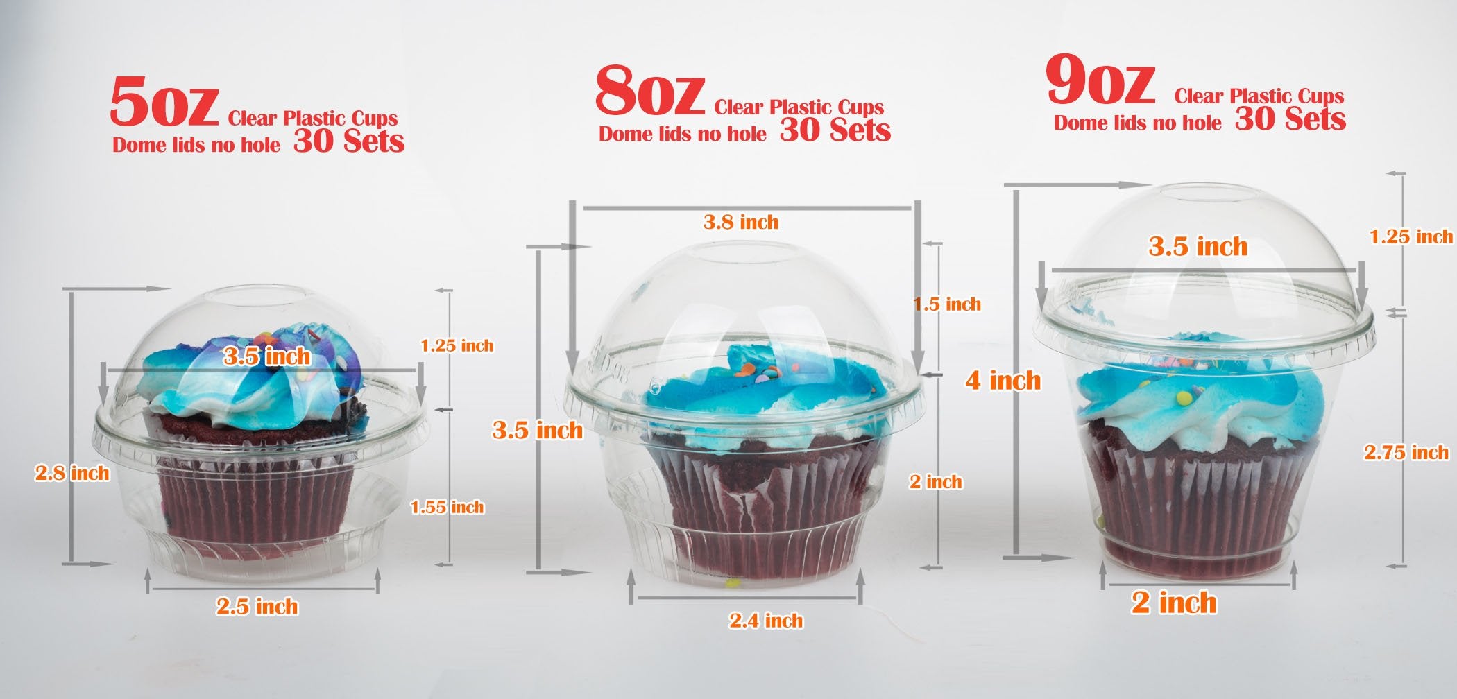 Tapas domo sin agujero Golden Apple para vasos 5oz, mantiene higiene y contenido seguro.
