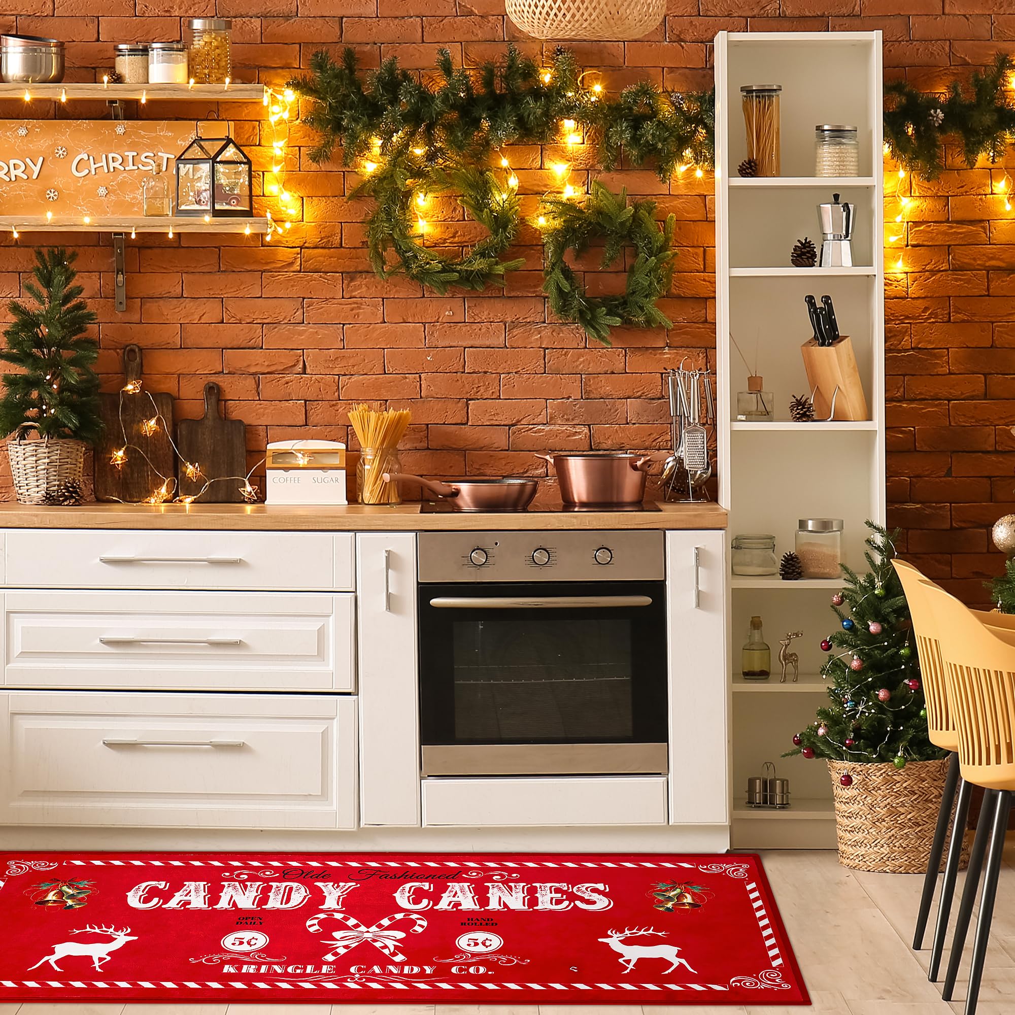 GOLDGAO diseño campestre, estilo navideño para la cocina.