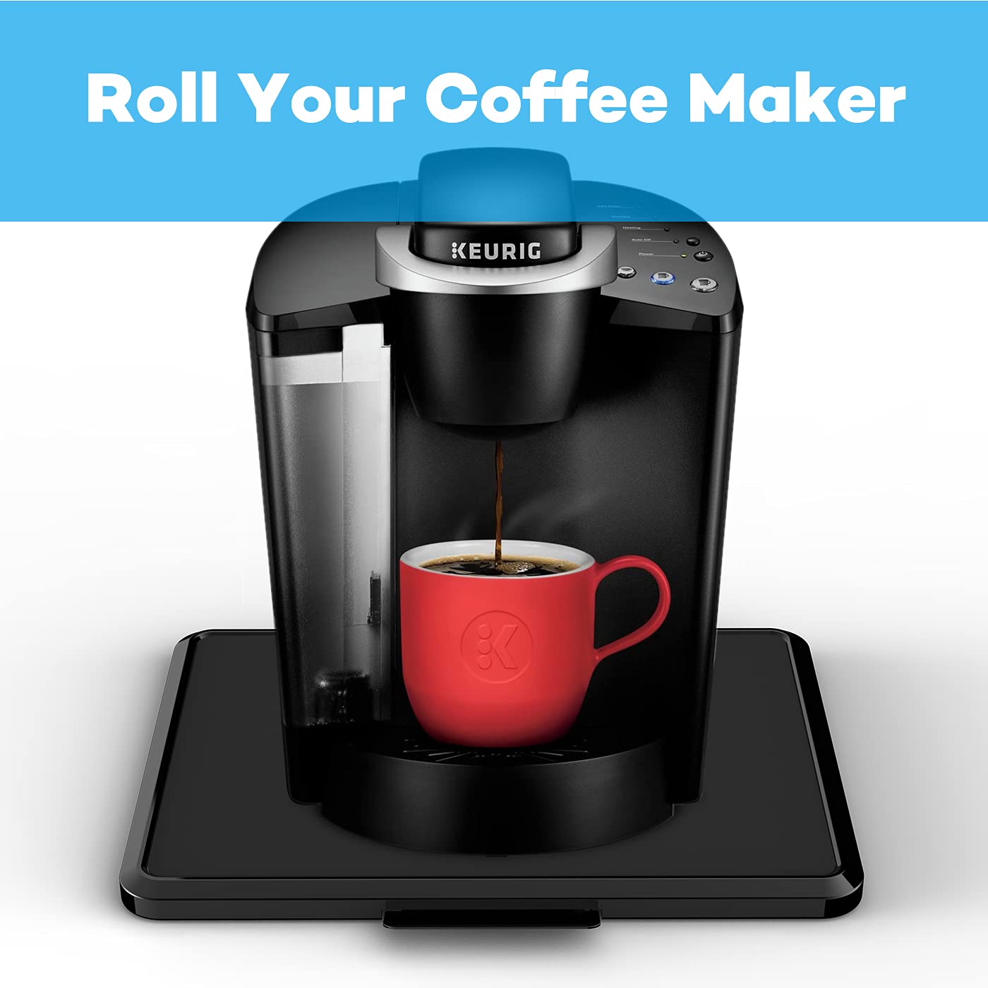 Goldlion bandeja deslizante para Keurig K-Cafe movimiento estable en la encimera.