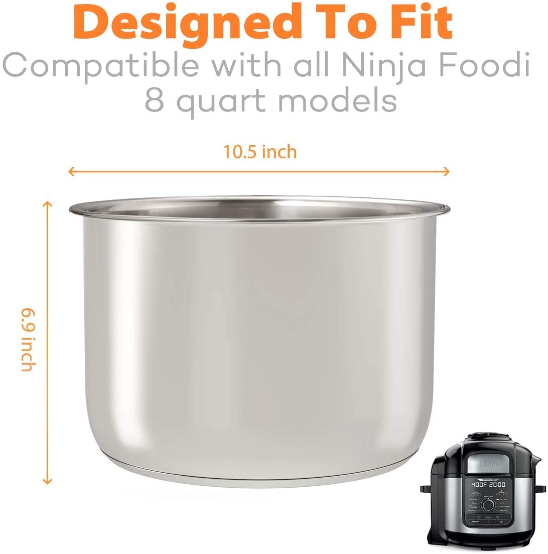 Goldlion Olla interna con base triple para calor uniforme en Ninja Foodi.