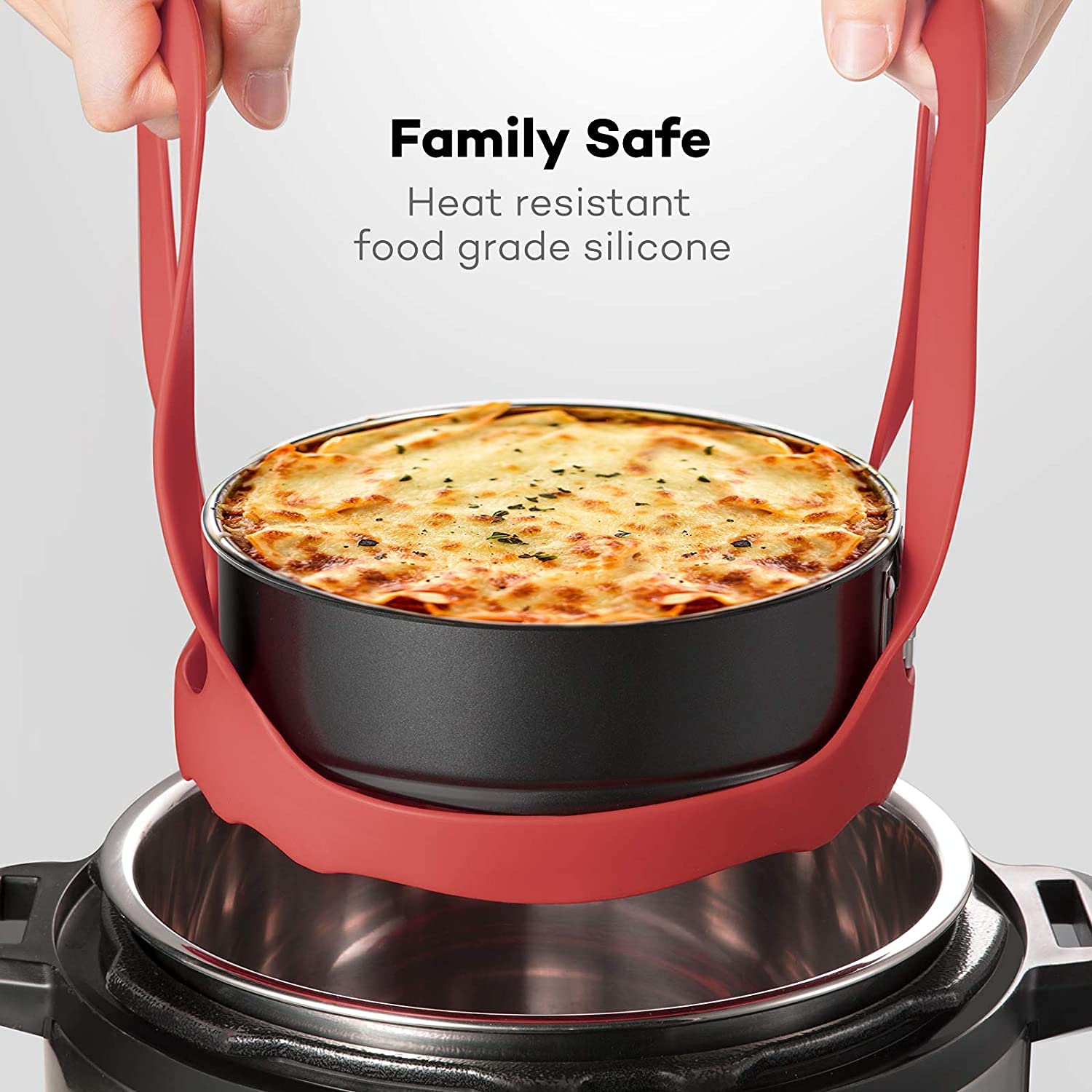 Goldlion Sling Silicona para Instant Pot 8qt levanta ollas sin quemaduras.