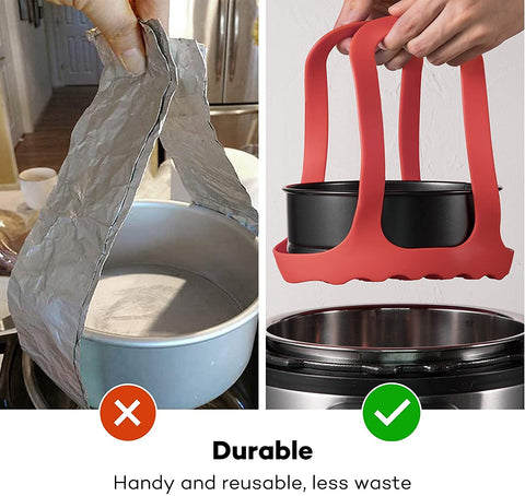 Goldlion Sling Silicona para Ninja Foodi 5qt facilita retirar recipientes calientes.