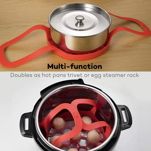 Goldlion Sling Silicona para Ninja Foodi 8qt funciona como trivete práctico.