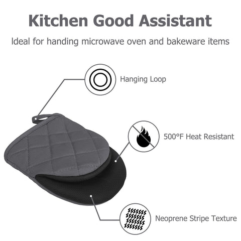 Guantes Goldmeet con lazo colgante para guardar en la cocina.
