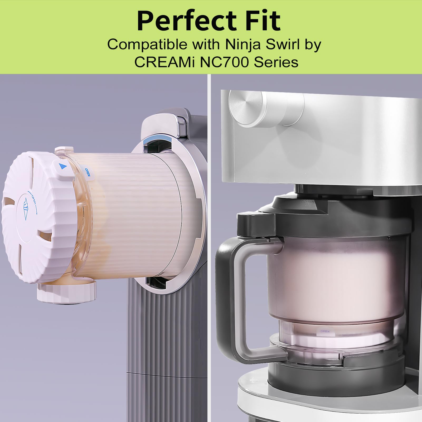 GoMaihe: pintas compatibles Ninja Swirl NC700 NC701 para almacenamiento seguro.