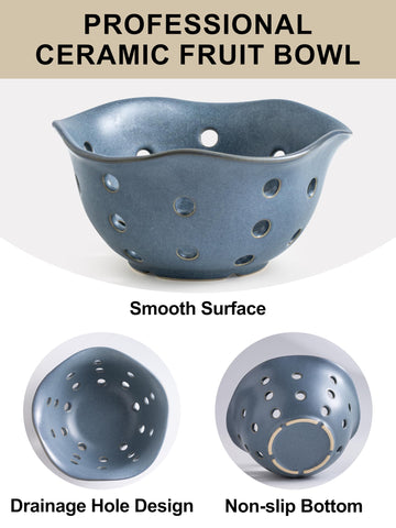 Gomakren cesto cerámico para encimera y mesa de cocina
