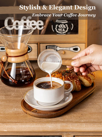 Gomakren conjunto de 4 tazas apilables para ahorrar espacio.