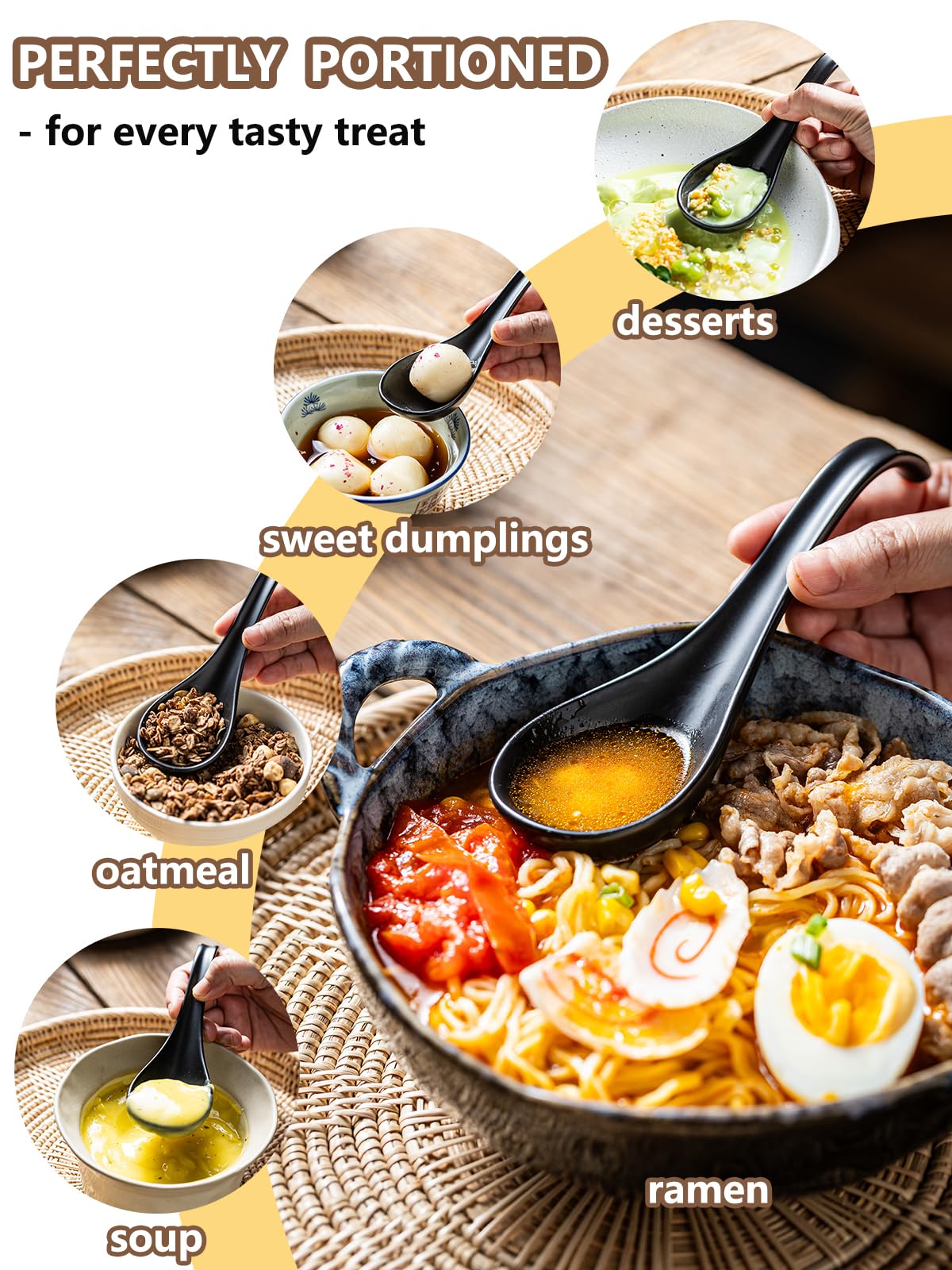 Cucharas Gomakren aptas para lavavajillas y refrigerador, fácil limpieza.