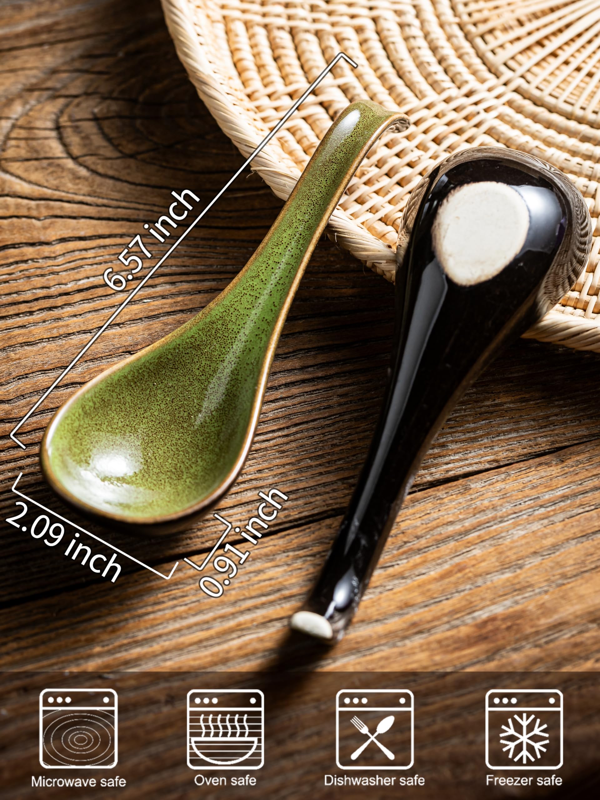 Cucharas Gomakren con acabado brillante para platos abundantes