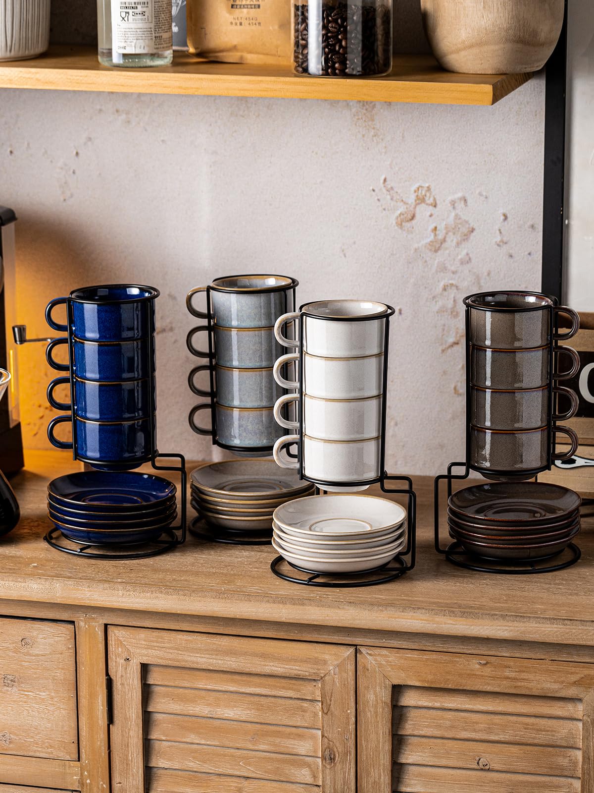 Gomakren regalo elegante para amantes del café en Navidad u ocasiones.