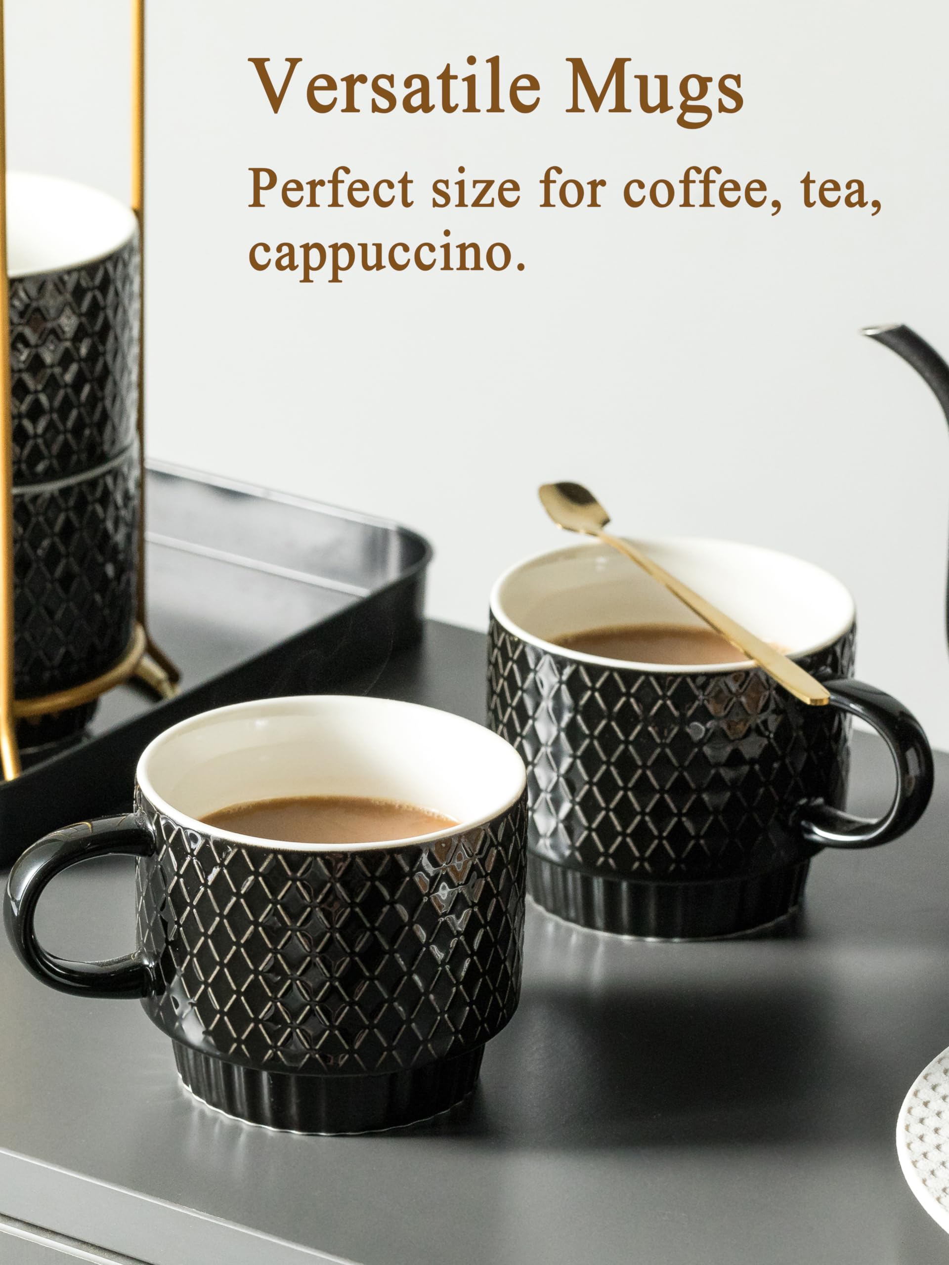 Gomakren tazas de café cerámica 13oz regalo ideal para Navidad o inauguración