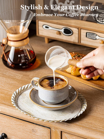 Tazas de borde grueso Gomakren que retienen el calor